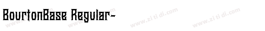 BourtonBase Regular字体转换